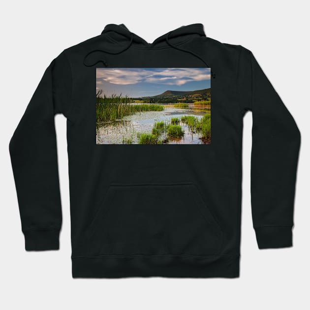 Mynydd Troed from Llangorse Lake, Brecon Beacons National Park, Wales Hoodie by dasantillo